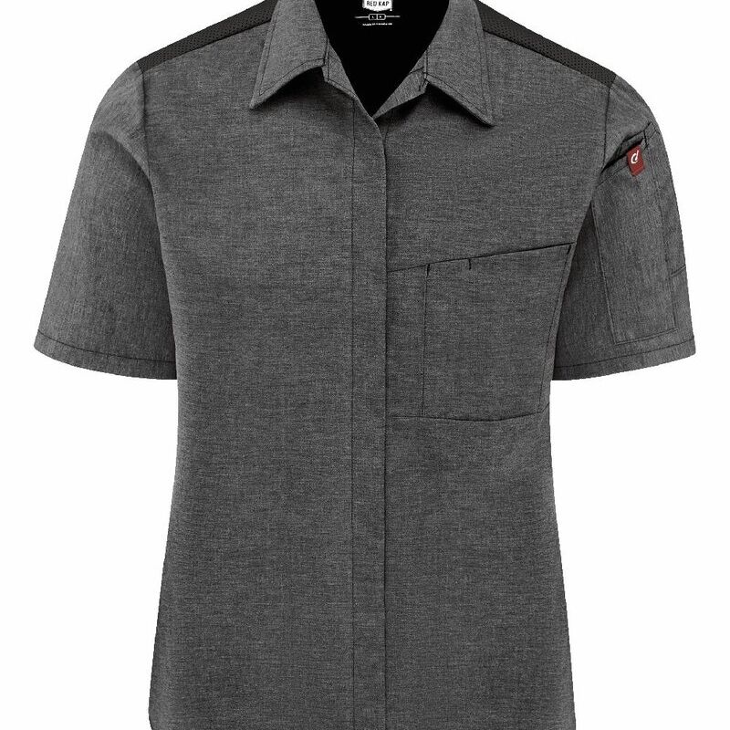 Women's Poplin Airflow Cook Shirt with OilBlok Thumbnail