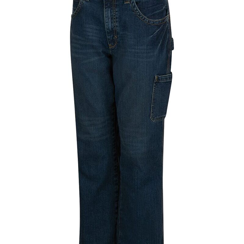 Men's Extended Sizes Stretch Denim Dungaree Jeans Thumbnail