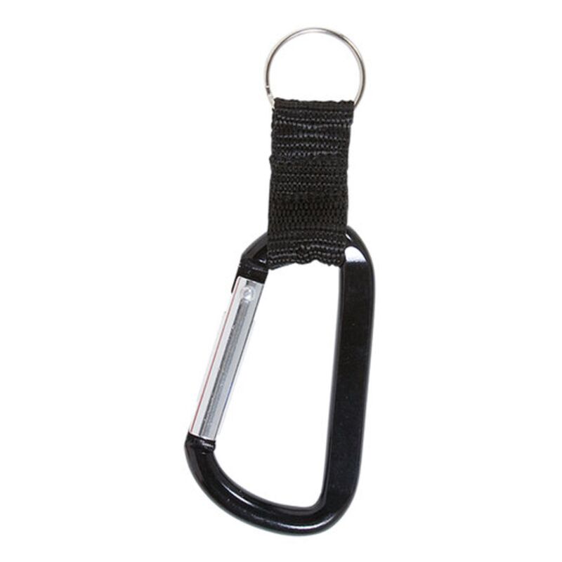 Carabiner With Strap And Split Ring Keychain Thumbnail