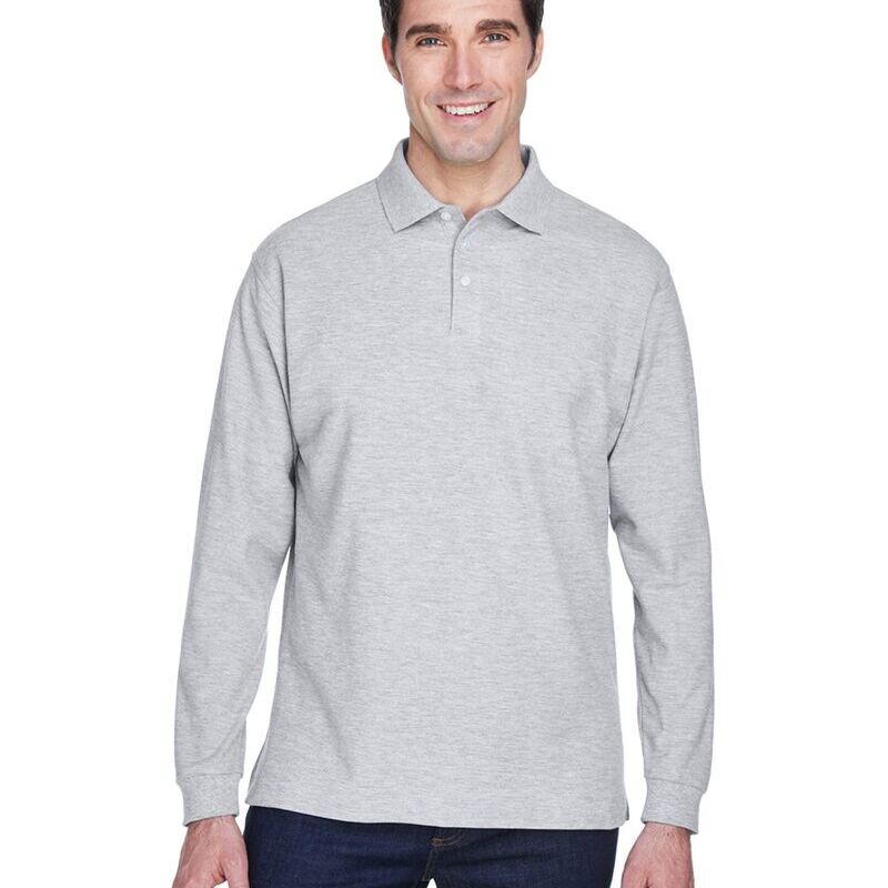 Men's Pima Piqué Long Sleeve Polo Thumbnail