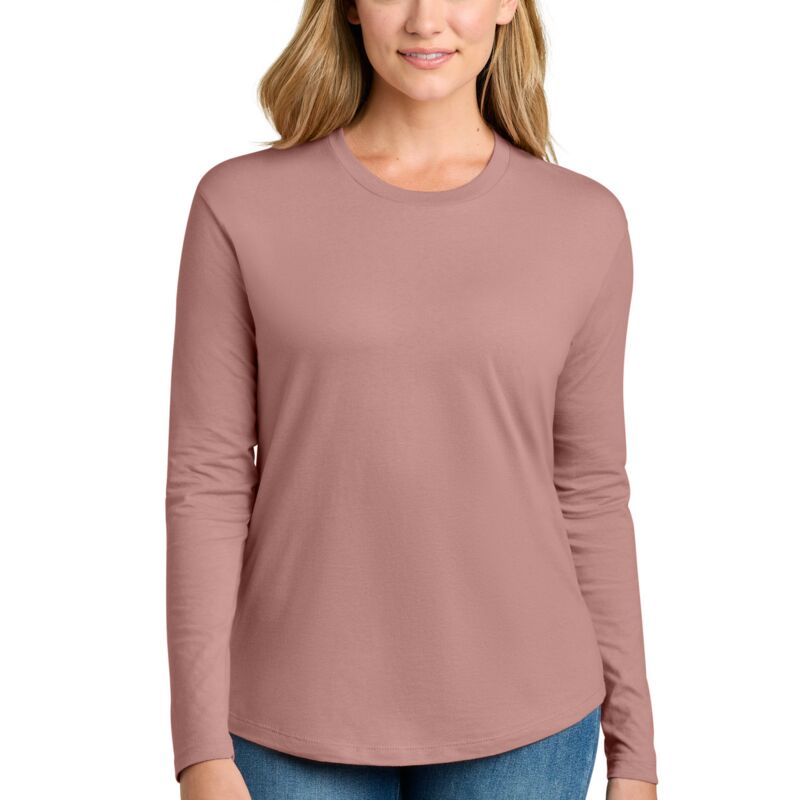 Women's Cotton Relaxed Long Sleeve Tee Thumbnail