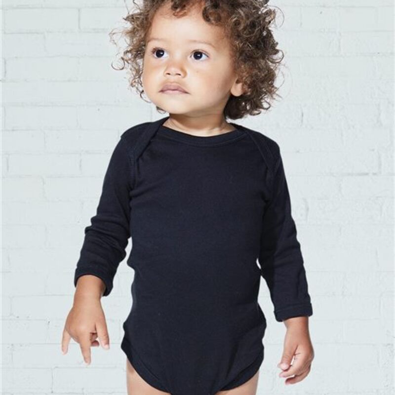 Infant Long Sleeve Baby Rib Bodysuit Thumbnail