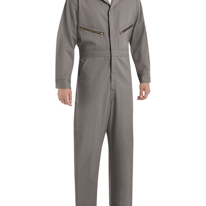 Men's Extended Sizes Zip-Front Cotton Coverall Thumbnail
