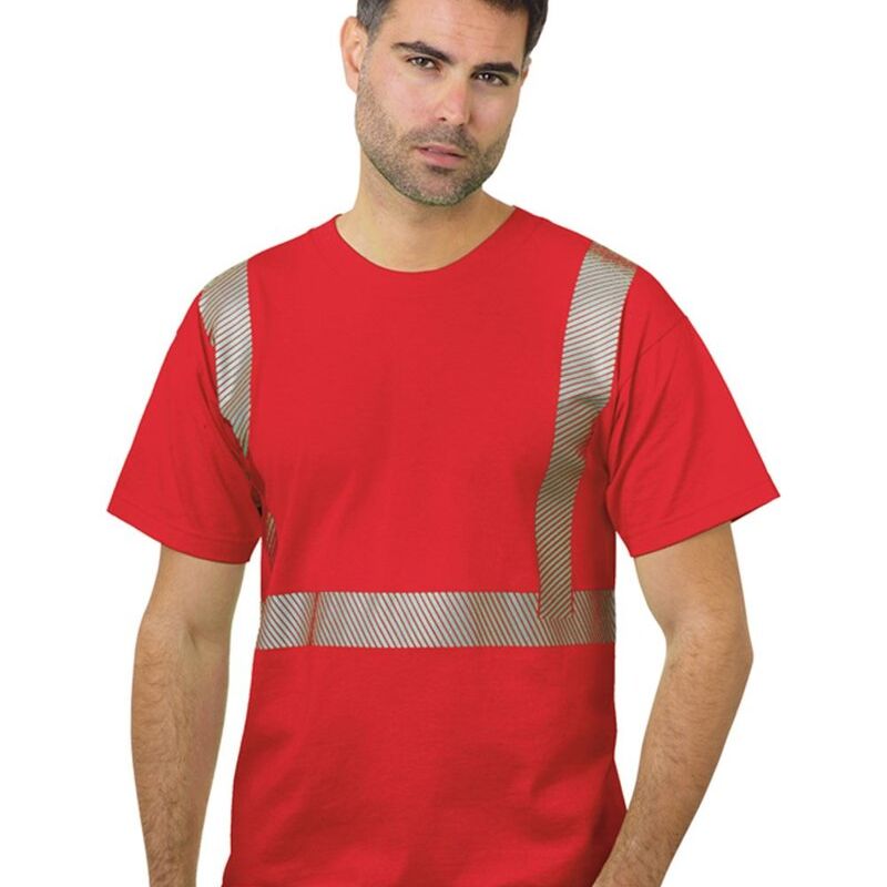 Unisex USA-Made Hi-Visibility Comfort Trim T-Shirt Thumbnail