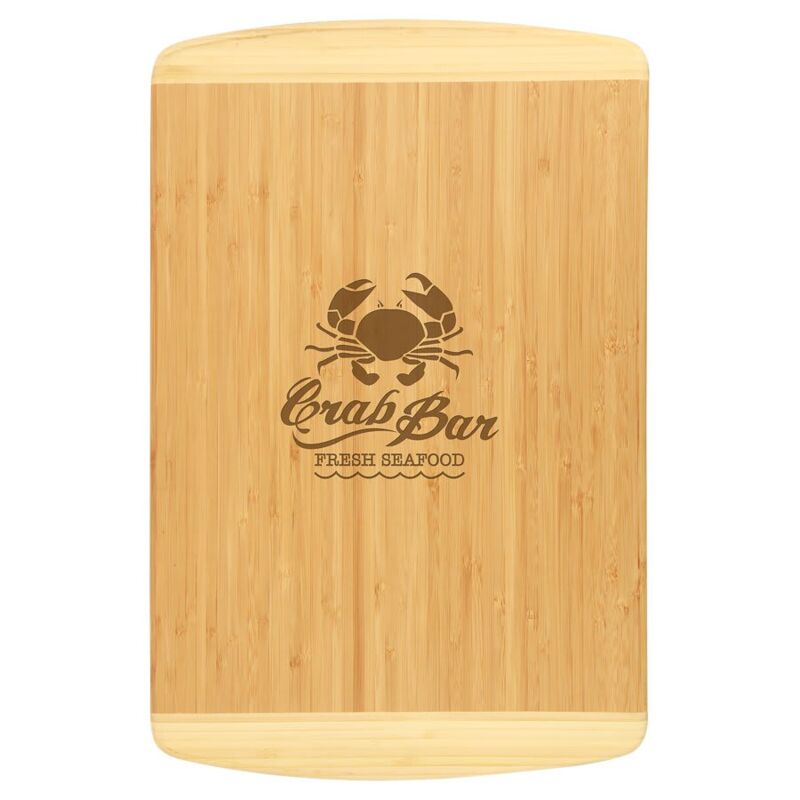 18" x 12" Bamboo 2-Tone Cutting Board Thumbnail